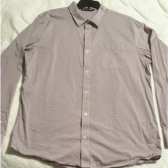 EUC Travis Mathew Button Down Shirt Long Sleeve X Large beige color - Picture 1 of 7
